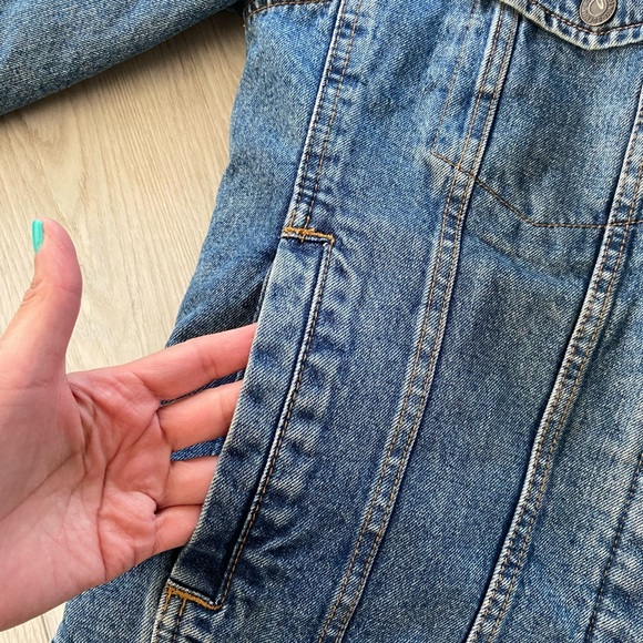 H&M Jackets & Coats Hm Mens Sherpa Denim Jacket Poshmark